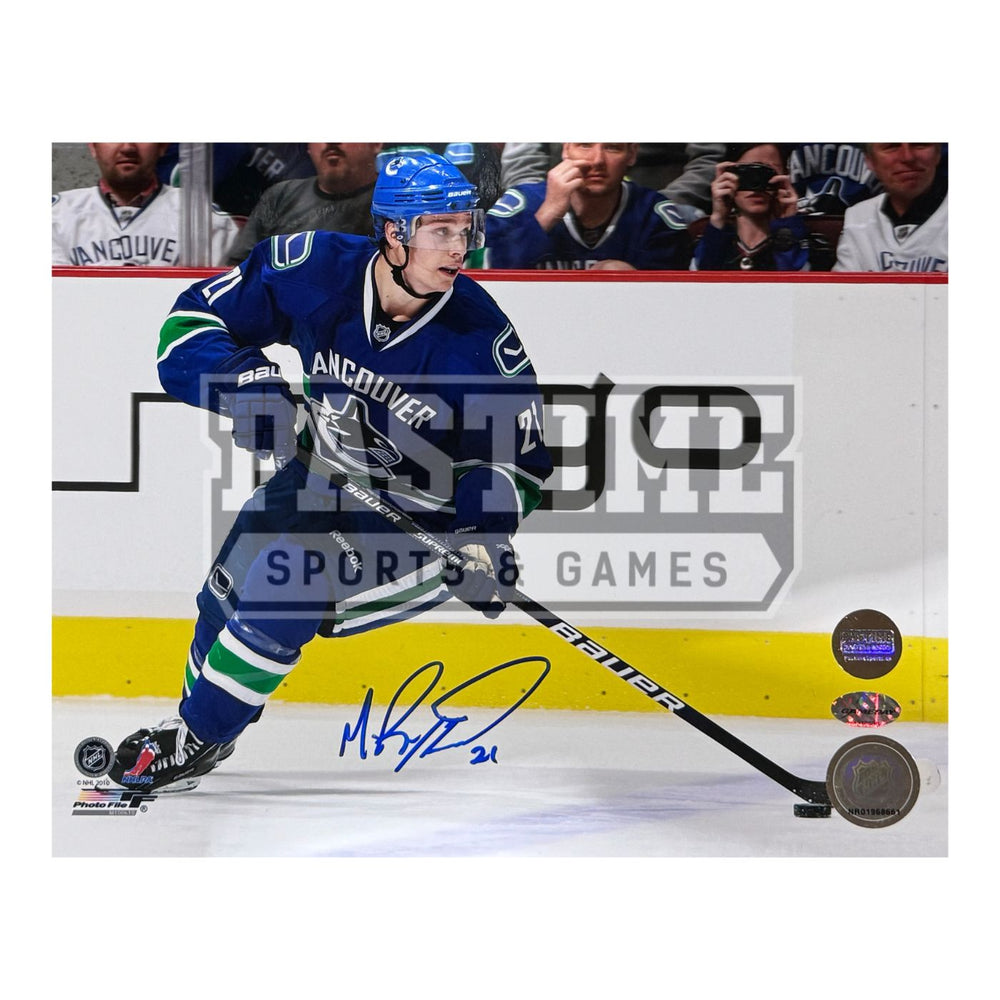 Mason Raymond Autographed Vancouver Canucks Photo (Skating With Puck) - Pastime Sports & Games