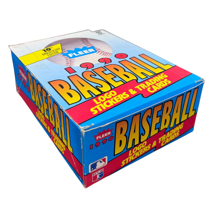1990 Fleer MLB Baseball Wax Pack / Box - Pastime Sports & Games