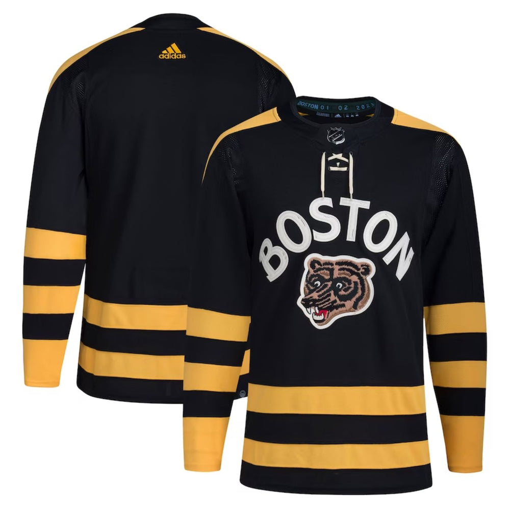 Boston Bruins 2022/23 Adidas Winter Classic Primegreen Black Jersey - Pastime Sports & Games