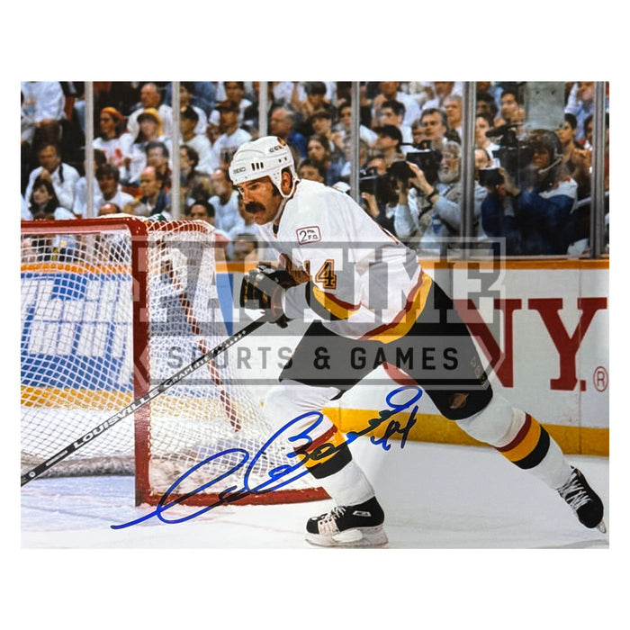 Dave Babych Autographed Vancouver Canucks Photo (Skating) - Pastime Sports & Games
