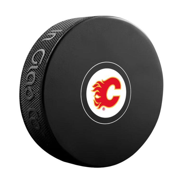 Calgary Flames Souvenir Hockey Puck (Small Logo)