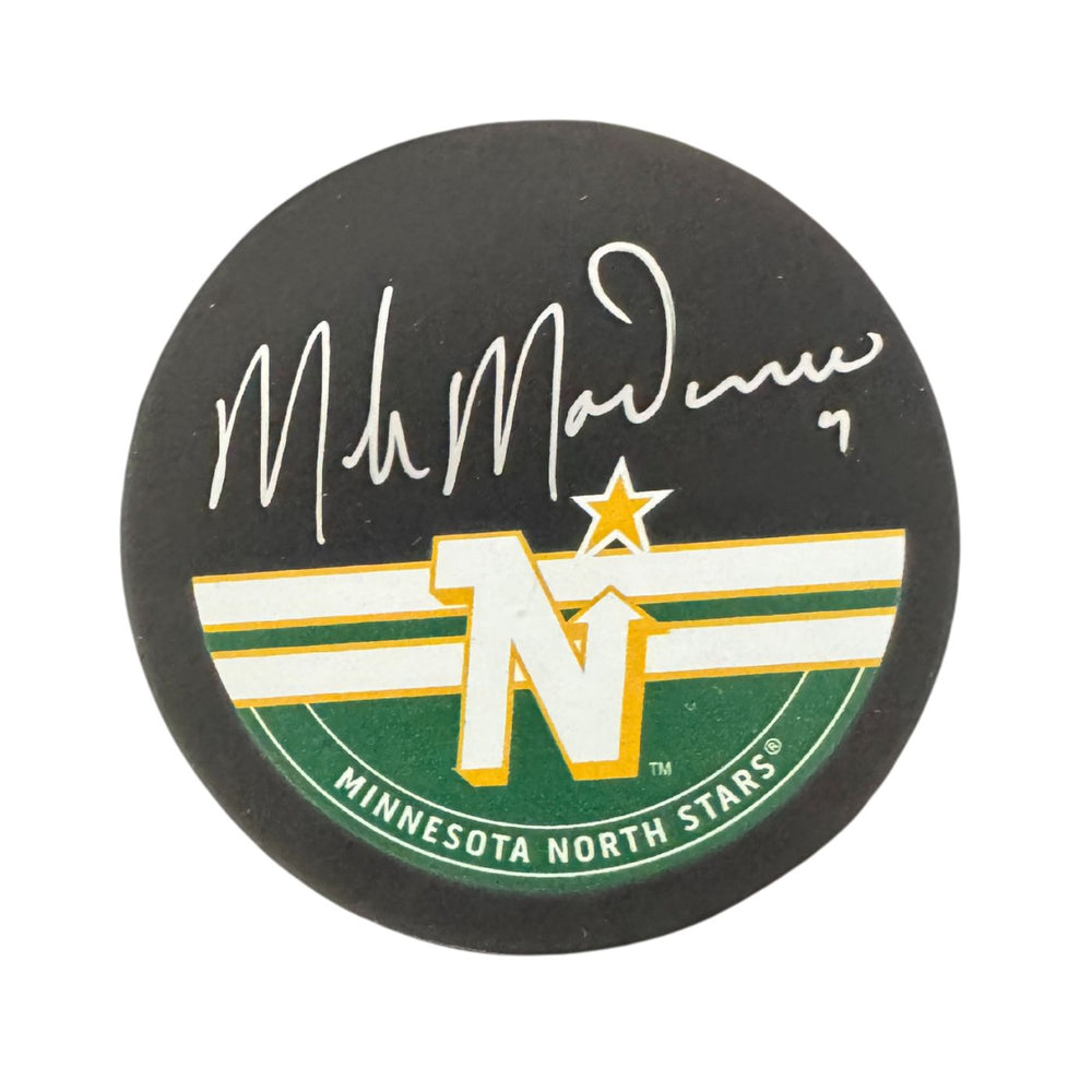 Mike Modano Autographed Minnesota North Stars Hockey Puck (Sherwood Autograph Puck) - Pastime Sports & Games