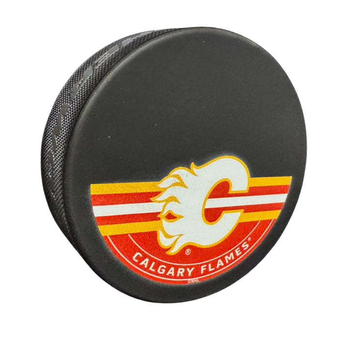 Calgary Flames Printed Hockey Pucks (Sherwood Autograph Puck) - Pastime Sports & Games