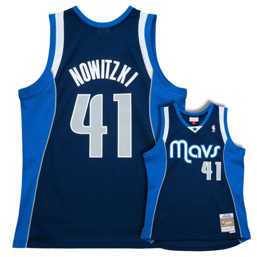 Dallas Mavericks Dirk Nowitzki Navy 2011-12 Hardwood Classics Swingman Jersey - Pastime Sports & Games