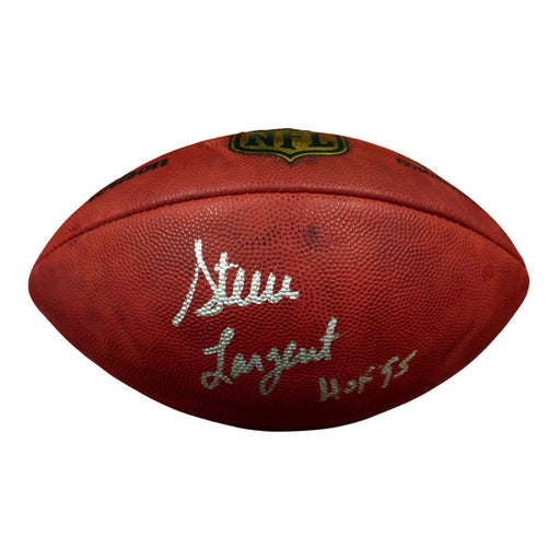 Steve Largent Autographed Leather Football (Inscribed "HOF'95")