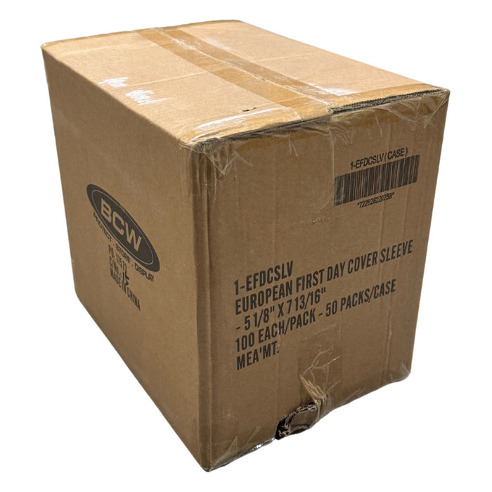 BCW European First Day Cover Sleeves - Pastime Sports & Games