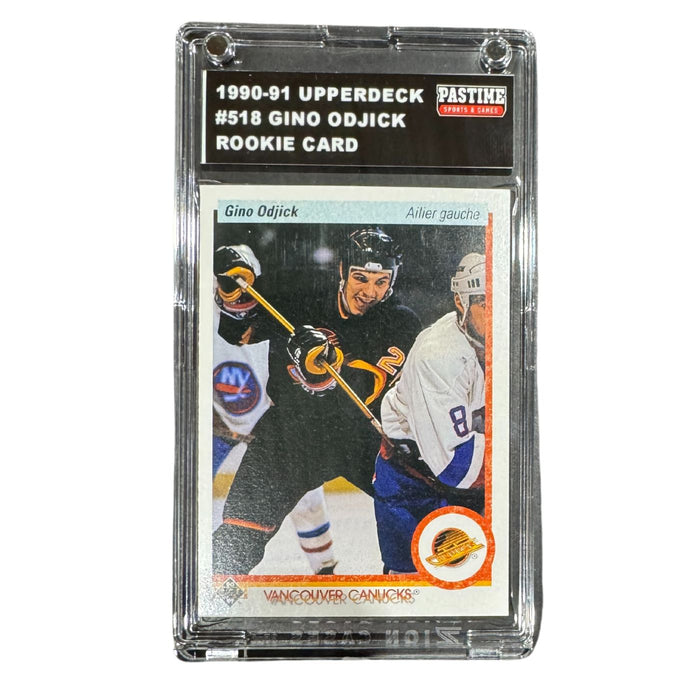 Gino Odjick 1990/91 Upper Deck Rookie Card Encased in Slabmag