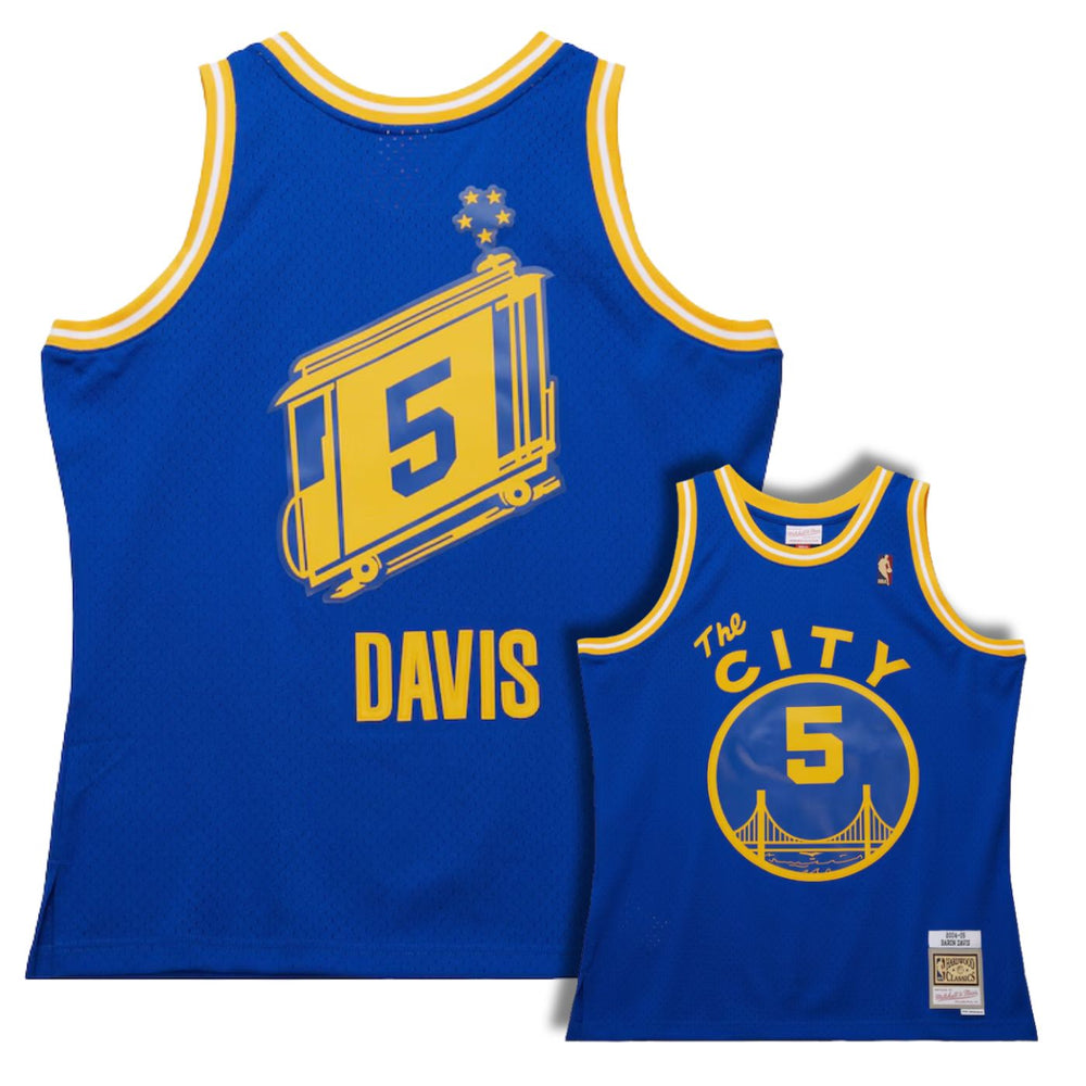 Golden State Warriors Baron Davis Royal 2004-05 Hardwood Classics Swingman Jersey - Pastime Sports & Games