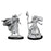 Magic The Gathering Unpainted Miniatures Elf Fighter & Elf Cleric - Pastime Sports & Games