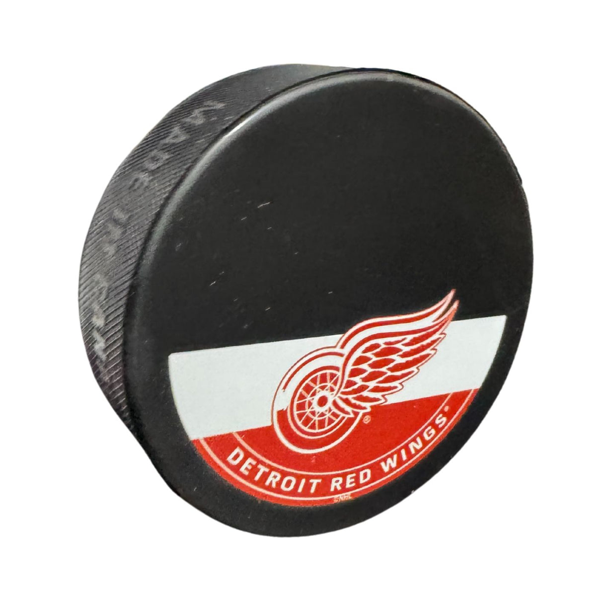 Detroit Red Wings Printed Hockey Pucks (Sherwood Autograph Puck