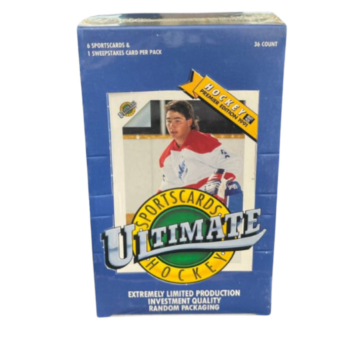 1991 Ultimate Premier Edition NHL Hockey Wax Box - Pastime Sports & Games