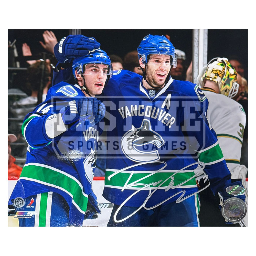 Ryan Kesler Autographed Vancouver Canucks Photo (With Alex Burrows) - Pastime Sports & Games