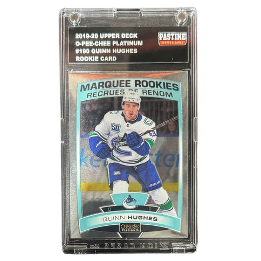 Quinn Hughes 2019/20 O-Pee-Chee Platinum Rookie Card Encased in Magpro - Pastime Sports & Games