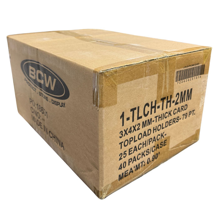 BCW Topload Card Holder Toploaders 3x4 - Pastime Sports & Games