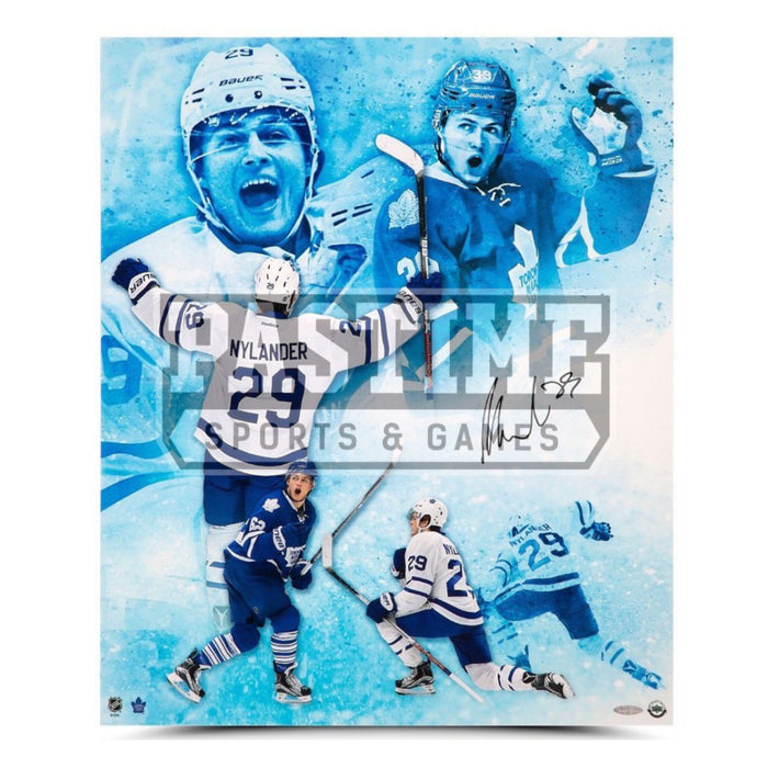 William Nylander Autographed Toronto Maple Leafs Photo (Celebration)