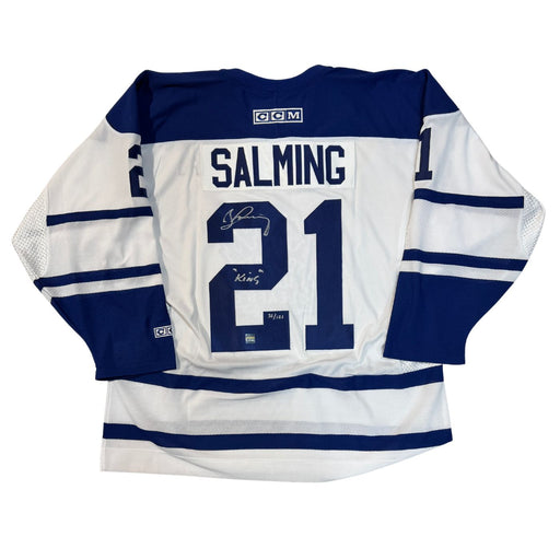 Börje Salming Autographed Toronto Maple Leafs CCM Hockey Jersey