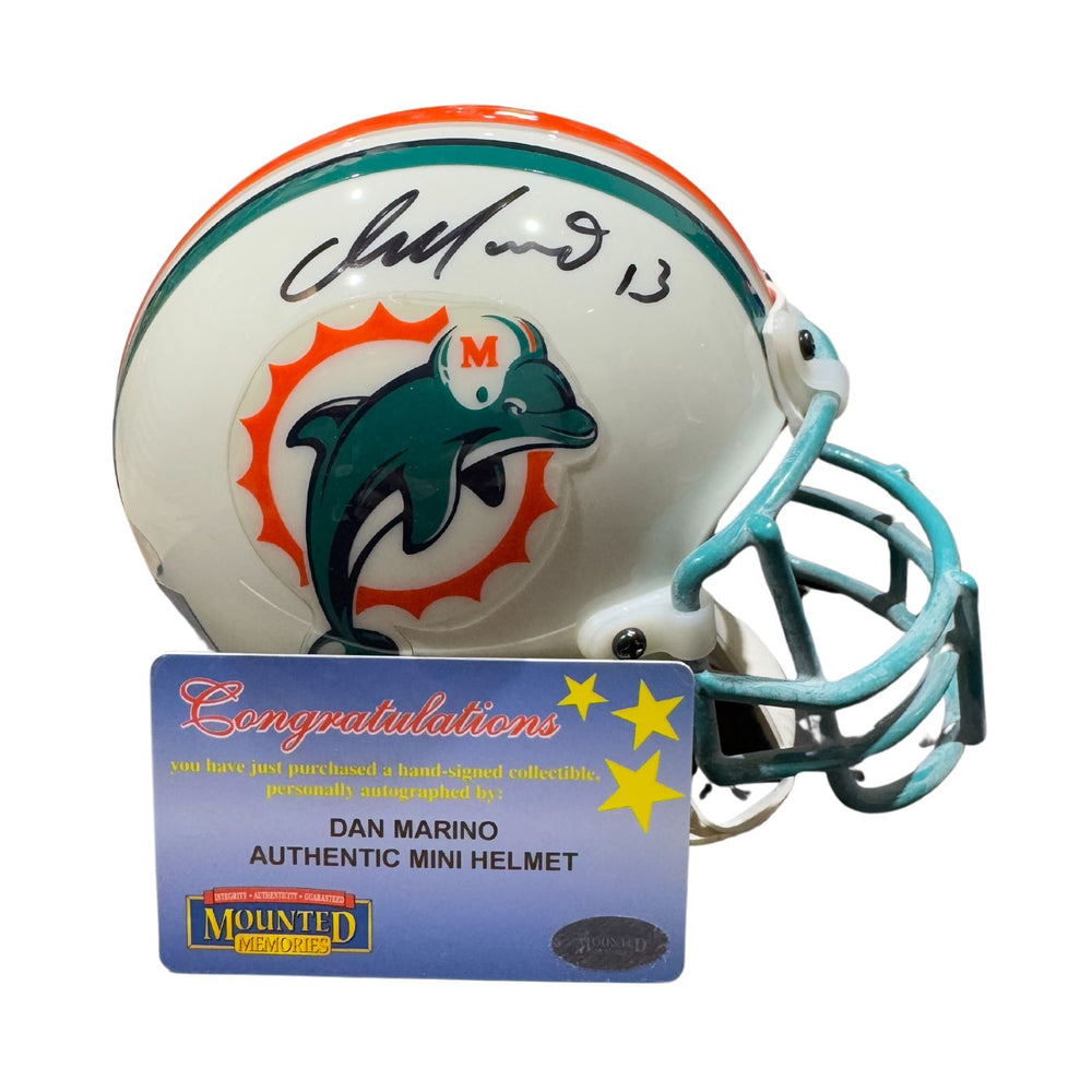 Dan Marino Autographed Miami Dolphins Mini Helmet