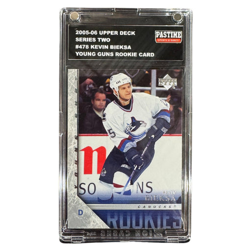 Kevin Bieksa 2005-06 Upper Deck Series Two Young Gun Rookie Card Encased in Magpro - Pastime Sports & Games