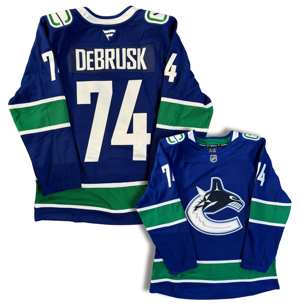 Jake Debrusk Vancouver Canucks Custom Stitched Fanatics Jersey