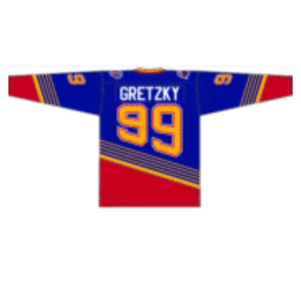 Wayne Gretzky 1995 St. Louis Blues Dark Royal Home Jersey - Pastime Sports & Games