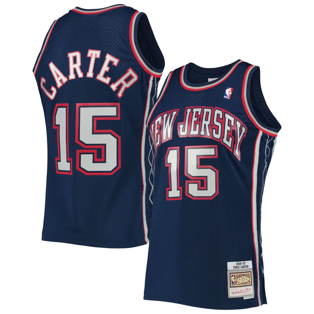 New Jersey Nets Vince Carter Navy 2006-07 Hardwood Classics Swingman Jersey - Pastime Sports & Games