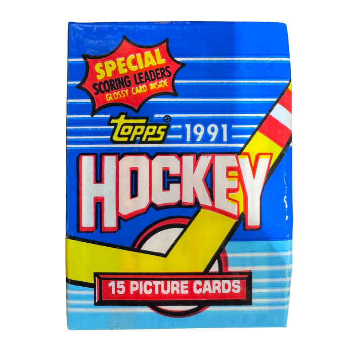 1991 Topps NHL Hockey Picture Cards Wax Box/Pack - Pastime Sports & Games
