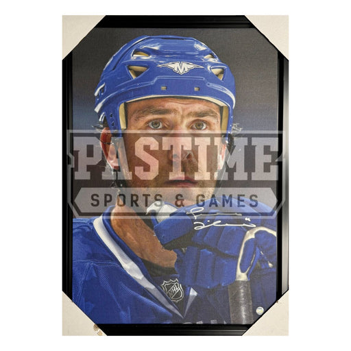 Trevor Linden Autographed Vancouver Canucks Portrait Canvas - Pastime Sports & Games