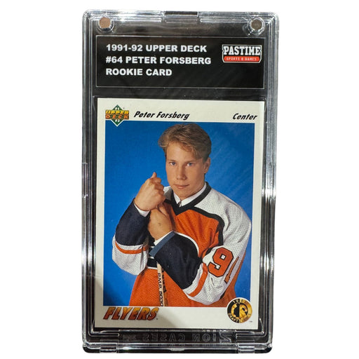 Peter Forsberg 1991-92 Upper Deck Rookie Card #64 Encased in Magpro - Pastime Sports & Games