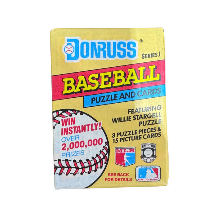 1991 Donruss Baseball Puzzle And Cards Wax Pack/Box - Pastime Sports & Games
