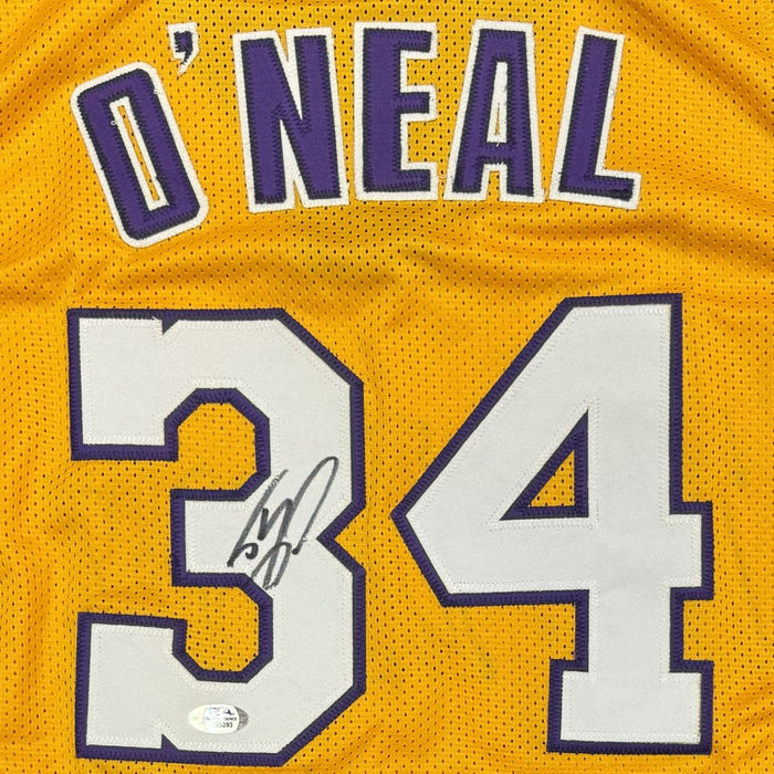 Shaquille O'Neal Autographed Los Angeles Basketball Custom Jersey "The Diesel" - Pastime Sports & Games