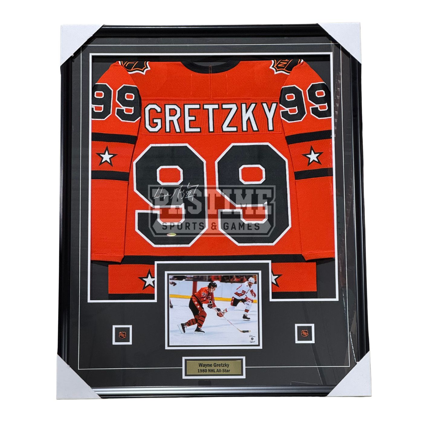 Wayne Gretzky Autographed Framed 1980 NHL All-Star Hockey Jersey