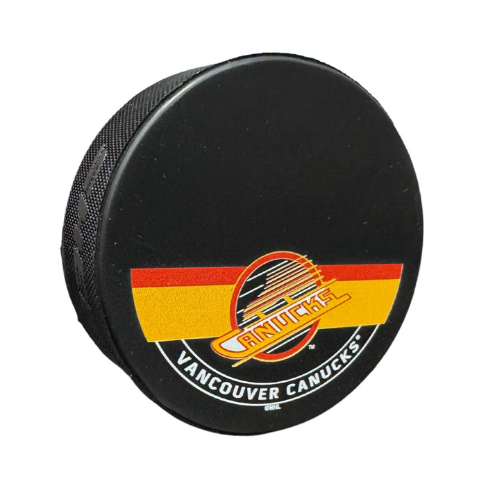 Vancouver Canucks Skate Printed Hockey Pucks (Sherwood Autograph Puck) - Pastime Sports & Games