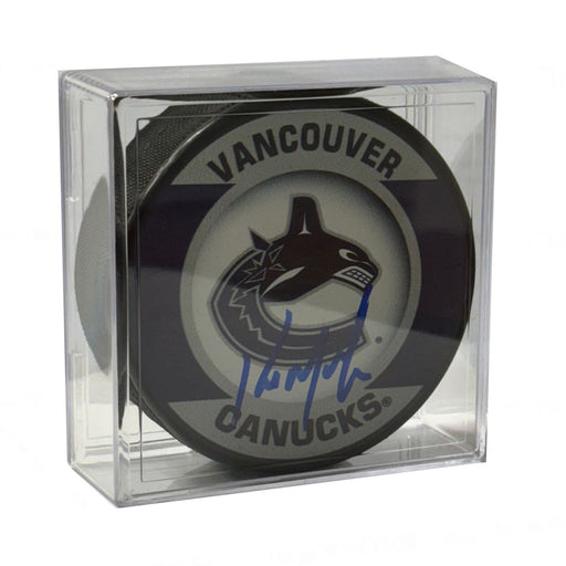 Kirk McLean Autographed Vancouver Canucks Puck (Orca Design) - Pastime Sports & Games