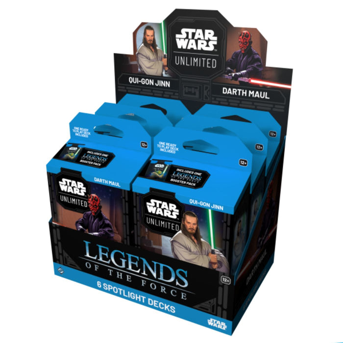 Star Wars Unlimited Legends Of The Force Spotlight Decks - Pastime Sports & Games