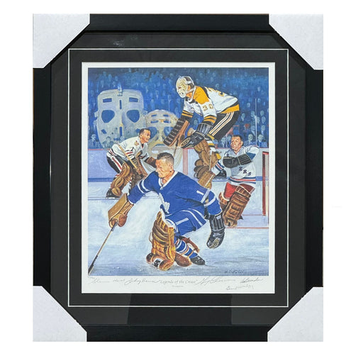 Johnny Bower, Glenn Hall, Gerry Cheevers, & Gump Worsley Autographed Legends Of The Crease Photo (The Original 6) - Pastime Sports & Games