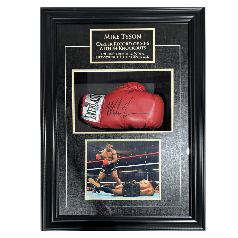 Mike Tyson Autographed Framed Everlast Boxing Glove - Pastime Sports & Games