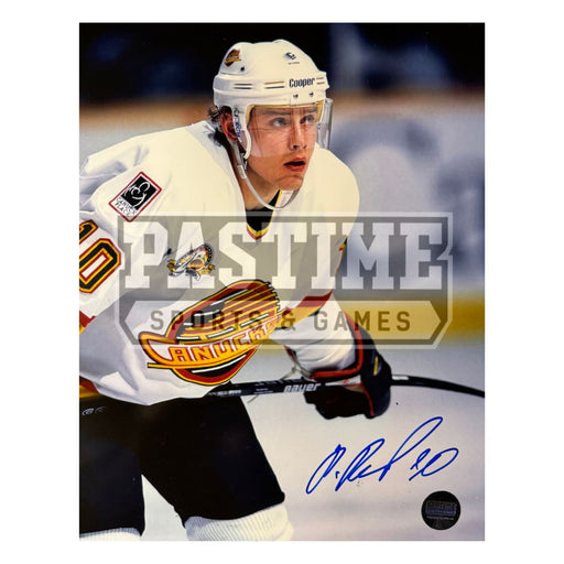 Pavel Bure Autographed Vancouver Canucks Photo (Waiting In Away Jersey) - Pastime Sports & Games
