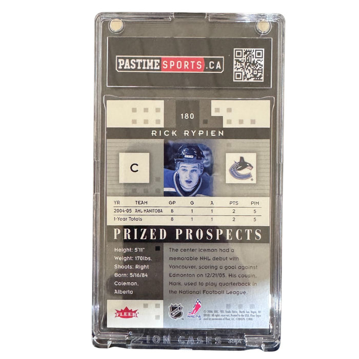 Rick Rypien 2005-06 Fleer Hot Prospects Rookie Card #180 Encased in Magpro - Pastime Sports & Games