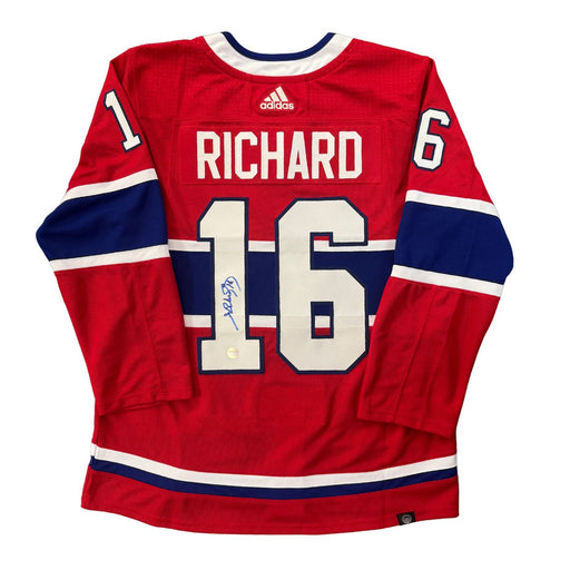 Henri Richard Autographed Montreal Canadians Adidas Primegreen Home Jersey