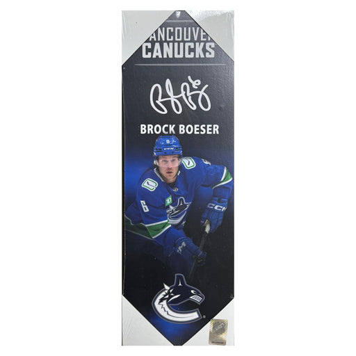 Brock Boeser Vancouver Canucks 5x15 Player Plaque - Pastime Sports & Games