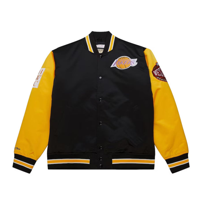 Los Angeles Lakers  Hardwood Heavyweight Throwback Satin Jacket