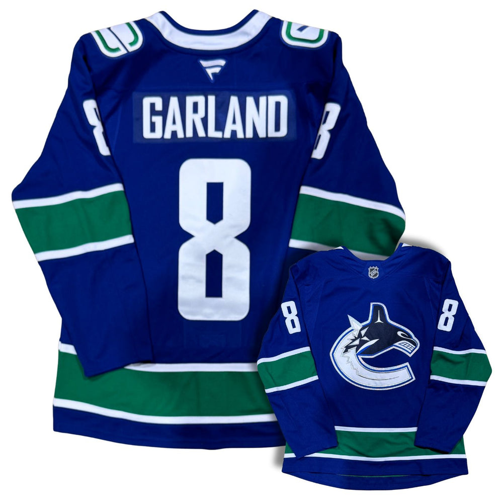 Conor Garland Vancouver Canucks Custom Stitched Fanatics Jersey - Pastime Sports & Games