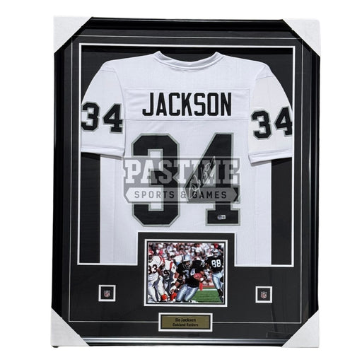 Bo Jackson Autographed Framed Oakland Raiders Football Jersey