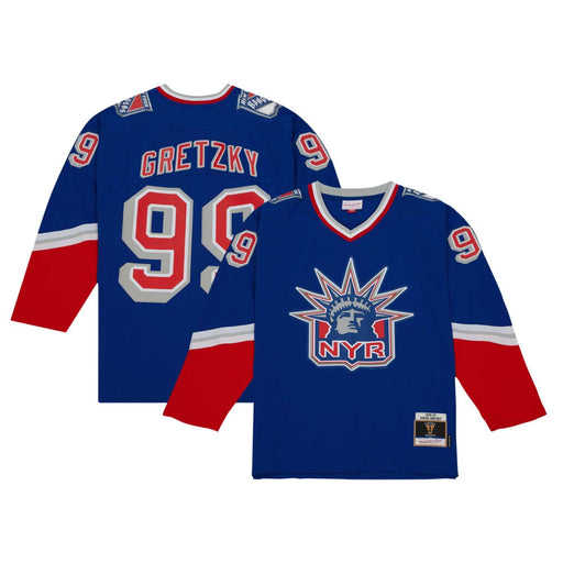 Wayne Gretzky 1996 New York Rangers Navy Alternate Mitchell & Ness Blue Line Jersey PRE ORDER