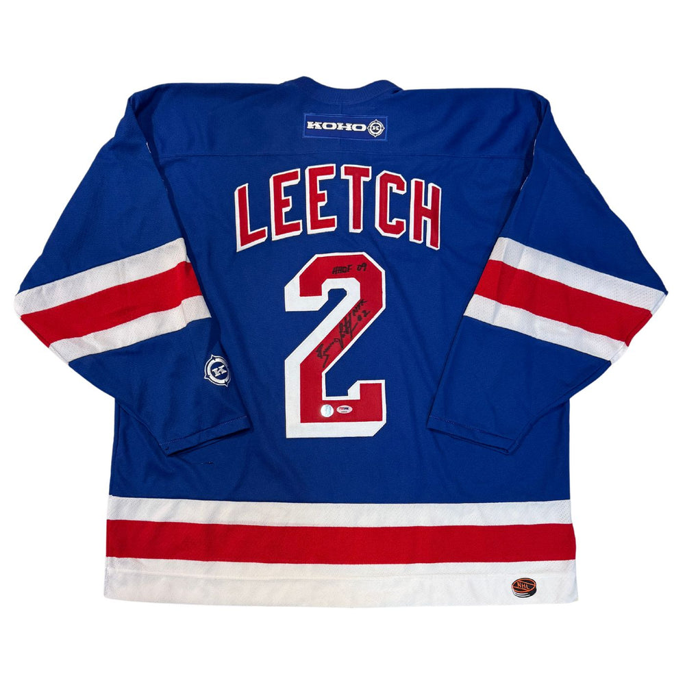 Brian Leetch Autographed New York Rangers KOHO Hockey Jersey