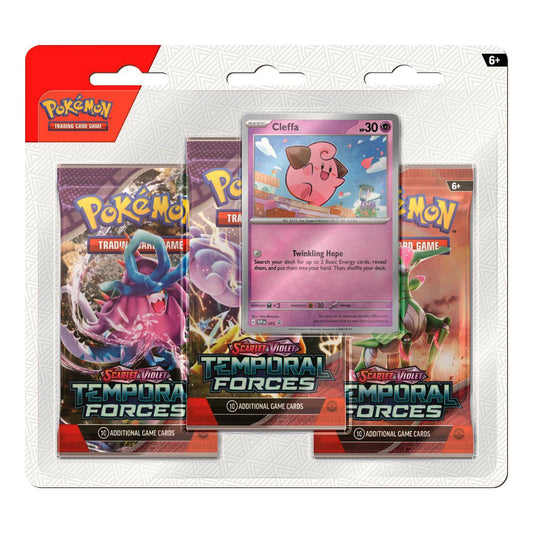 Pokemon Temporal Forces 3-Pack Blister PRE ORDER - Pastime Sports & Games