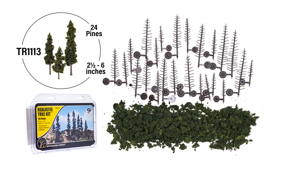 Woodland Scenics Realistic Tree Kit Pines