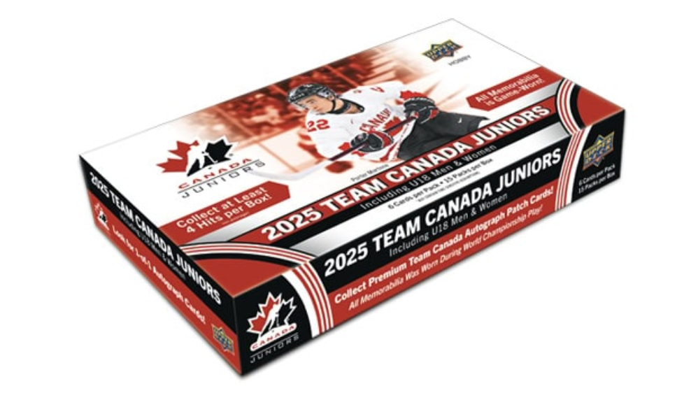 hockey card binder canada 2025 Upper Deck Team Canada Juniors Hockey Hobby Box/Case– Pastime Sports & Games