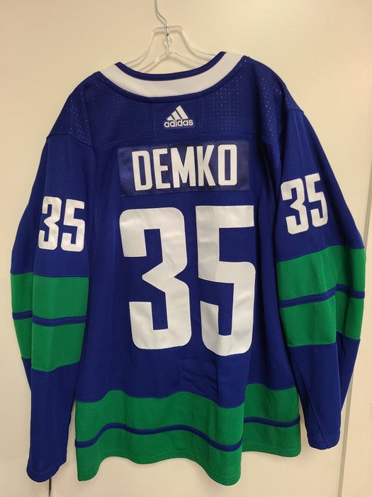Vancover Canucks 2019/20 Alternate Adidas Blue Hockey Jersey Thatcher Demko - Pastime Sports & Games