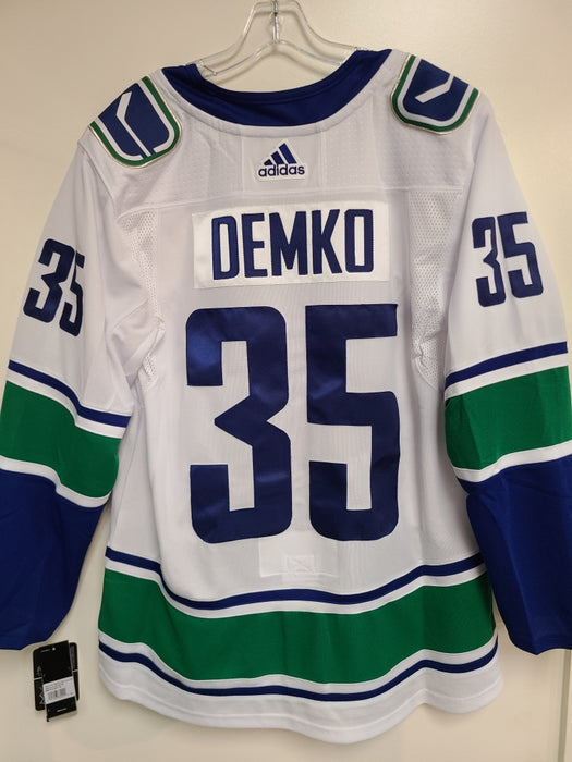 Adidas White Vancouver Canucks Thatcher Demko Jersey - Pastime Sports & Games